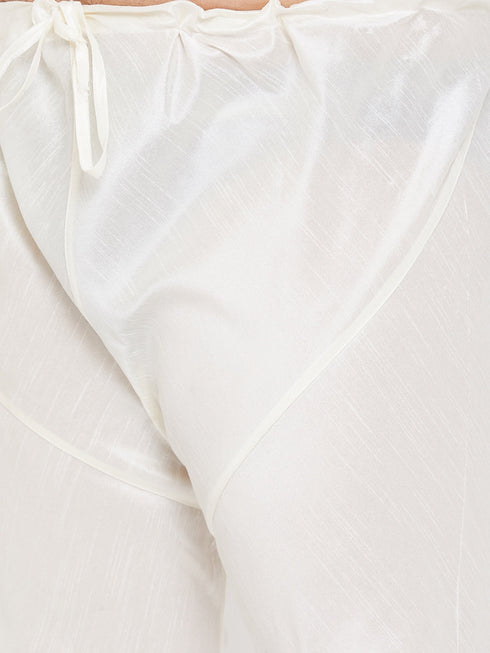 Vastramay Men's Plus Size Maroon Silk Blend Kurta Pyjama Set